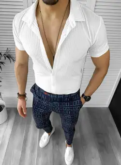 Tinuta barbati smart casual Pantaloni + Camasa 12493