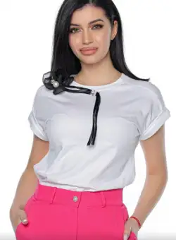 Tricou T08 alb Madelia