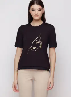 Tricou US2MZ4024 negru Mizar