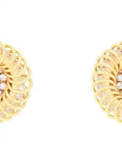 Alessandra Rich Spiral Earrings CRY GOLD