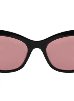 Alexander McQueen Cat Eye Acetate Sunglasses BLACK
