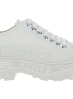 Alexander McQueen Tread Slick Sneakers WHITE/WHITE