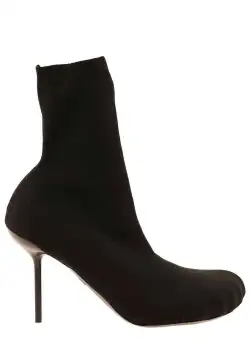 Balenciaga 'Anatomic' Black Ankle Boots with Five Finger Shape in Stretch Polyamide Woman BLACK