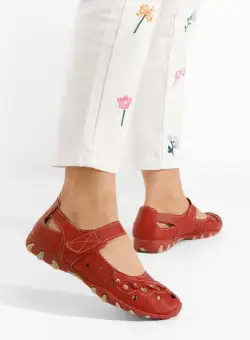 Balerini piele Florema rosii