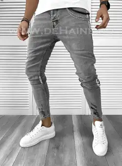 Blugi barbati conici gri 360 H8-1