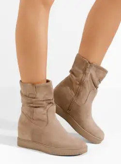 Botine cu platforma Vicenta kaki