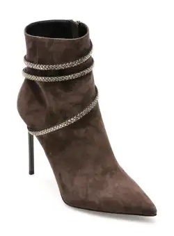 Botine EPICA maro, T0508, din piele intoarsa