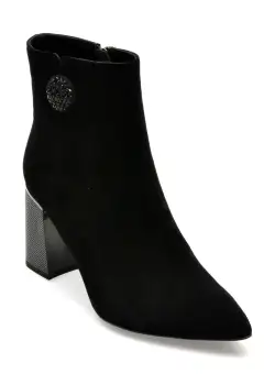 Botine FLAVIA PASSINI negre, H456, din piele intoarsa
