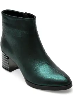 Botine FLAVIA PASSINI verzi, H483, din piele naturala