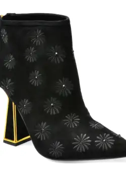 Botine KAT MACONIE FOR EPICA negre, LUCIE, din piele intoarsa