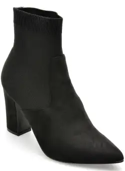 Botine Steve Madden negre, RESEARC, din piele intoarsa