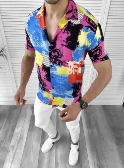 Camasa barbati PREMIUM cu imprimeu 12053 13-3.2