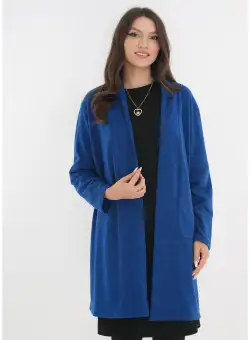 Cardigan tricotat albastru