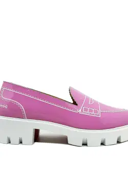 Christian Louboutin Christian Louboutin Leather Loafers Pink