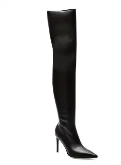 Cizme EPICA negre, 26Z903, din piele ecologica
