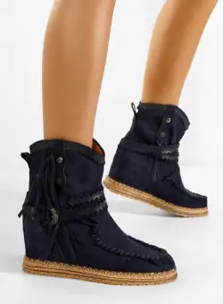 Cizme mocc albastre Izenite