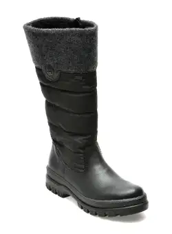Cizme RIEKER negre, X9090, din piele naturala