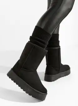 Cizme tip ugg Gattera negre