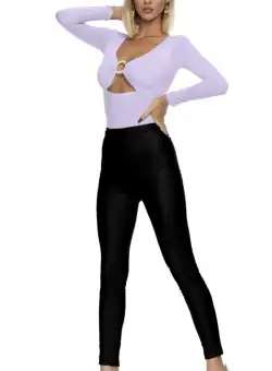 Colanti negri din piele eco