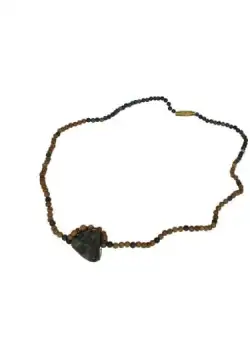 Colier margele dama si piatra