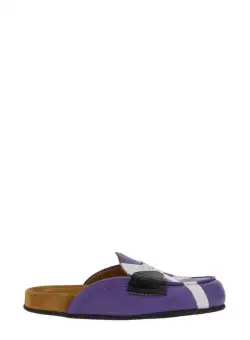 COLLEGE COLLEGE SABOT WITH ICONIC "X" PURPLE