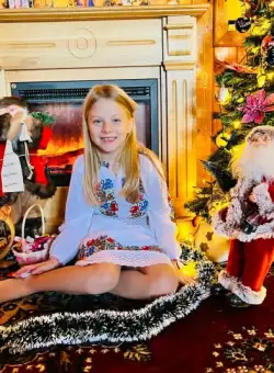 Compleu fete cu broderie Delia 6