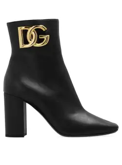 Dolce & Gabbana Dolce & Gabbana Heeled Leather Boots Black
