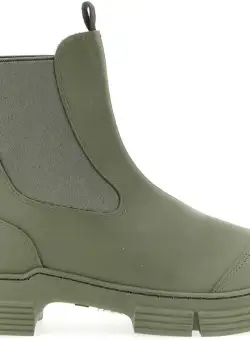 Ganni Rubber Boot MILITARY GREEN
