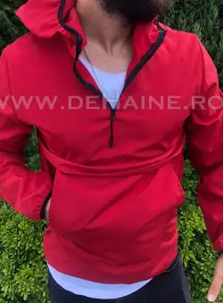 Geaca barbati de toamna din fas subtire ROSU B2370 O6-3