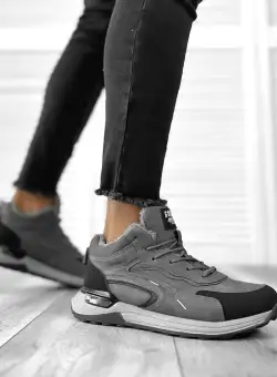 Ghete barbati imblanite gri A693 A14-4