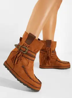 Ghete cu platforma camel Pereisa