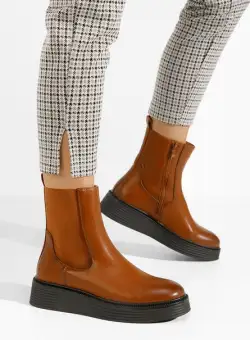 Ghete cu platformă Delarosa camel