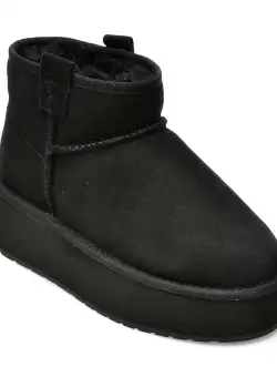 Ghete EMU negre, W13073, din piele intoarsa