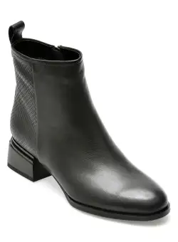 Ghete EPICA negre, 1F3605, din piele naturala