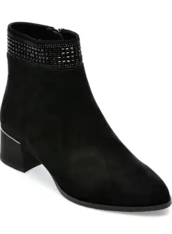 Ghete EPICA negre, K330003, din piele intoarsa