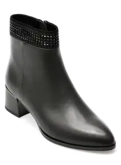 Ghete EPICA negre, K330003, din piele naturala