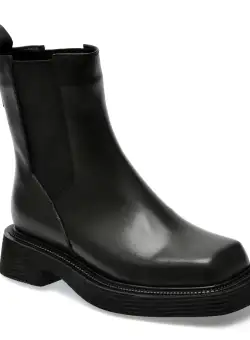 Ghete EPICA negre, L117, din piele naturala