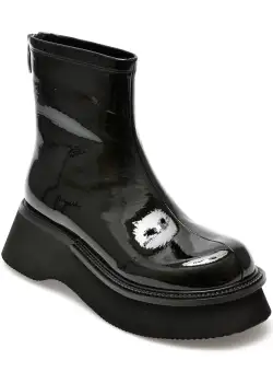 Ghete EPICA negre, YX3019, din piele naturala lacuita