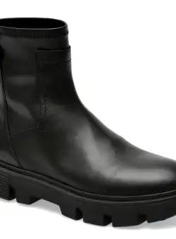 Ghete GEOX negre, D26UAC, din piele naturala