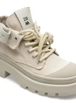 Ghete GRYXX bej, 1989, din material textil