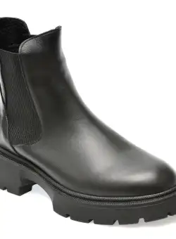 Ghete GRYXX negre, 156026, din piele naturala