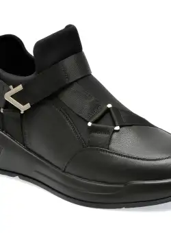 Ghete GRYXX negre, 2136, din piele naturala