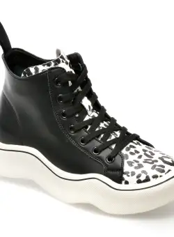 Ghete GRYXX negre, 307, din piele naturala