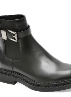 Ghete GRYXX negre, 3H402, din piele naturala