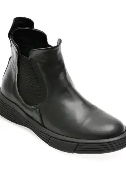 Ghete GRYXX negre, 500953, din piele naturala