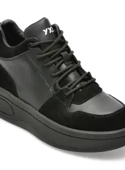 Ghete GRYXX negre, 8A095, din piele naturala