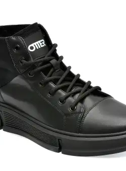 Ghete OTTER negre, 790070, din piele naturala