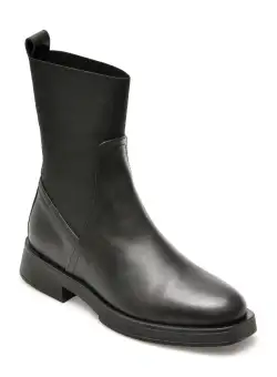 Ghete QUSHELI negre, 40292, din piele naturala