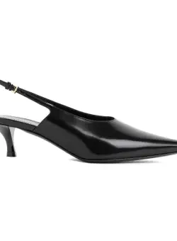 Givenchy GIVENCHY SHOW KITTEN HEELS SLINGBACK PUMPS SHOES BLACK