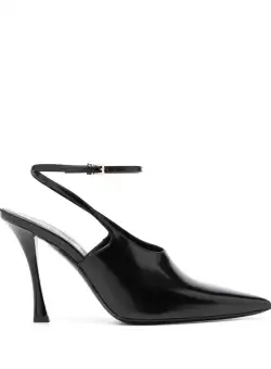Givenchy GIVENCHY Show leather slingback pumps Black